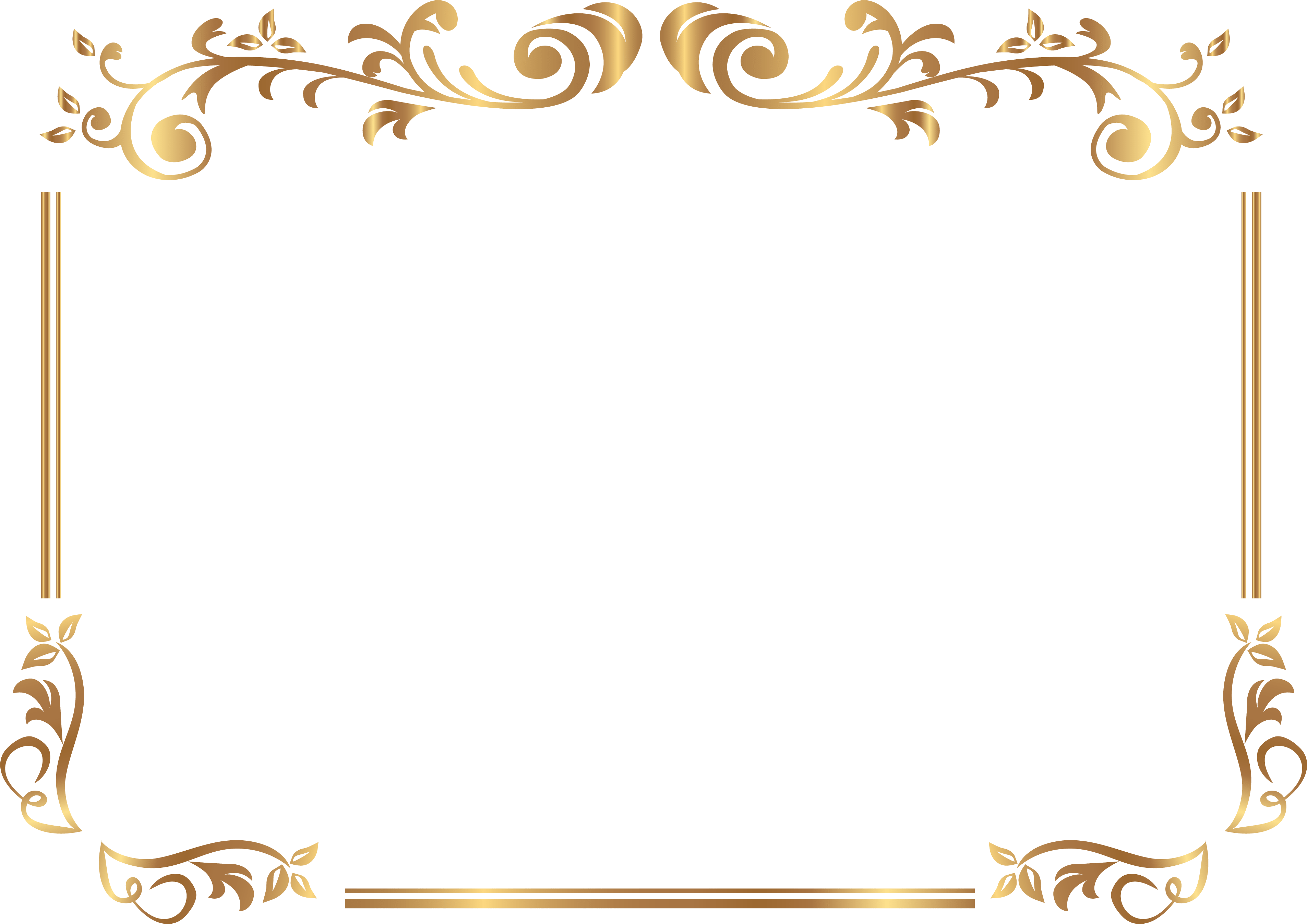 Elegant gold frame Decorative frame