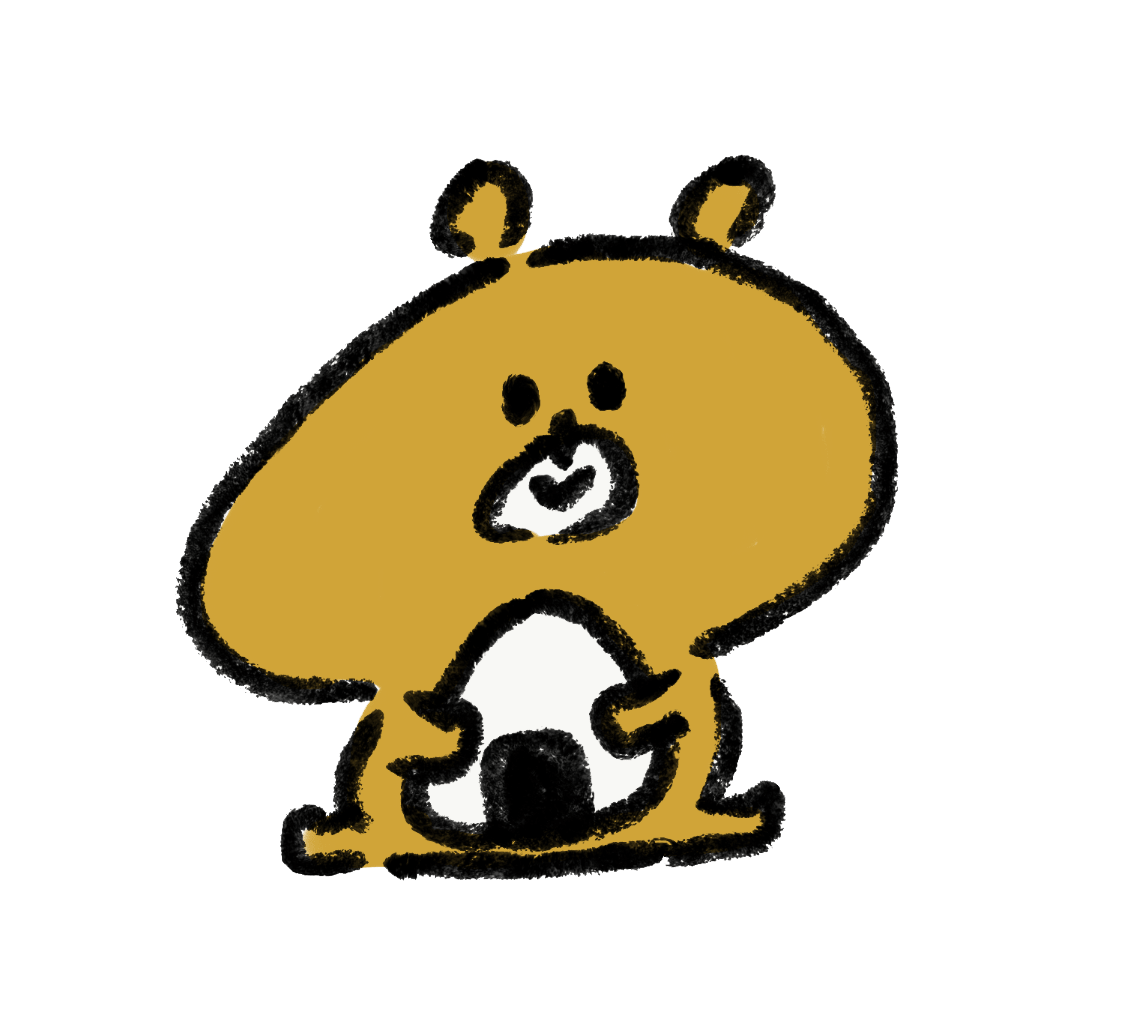 Bear holding rice balls