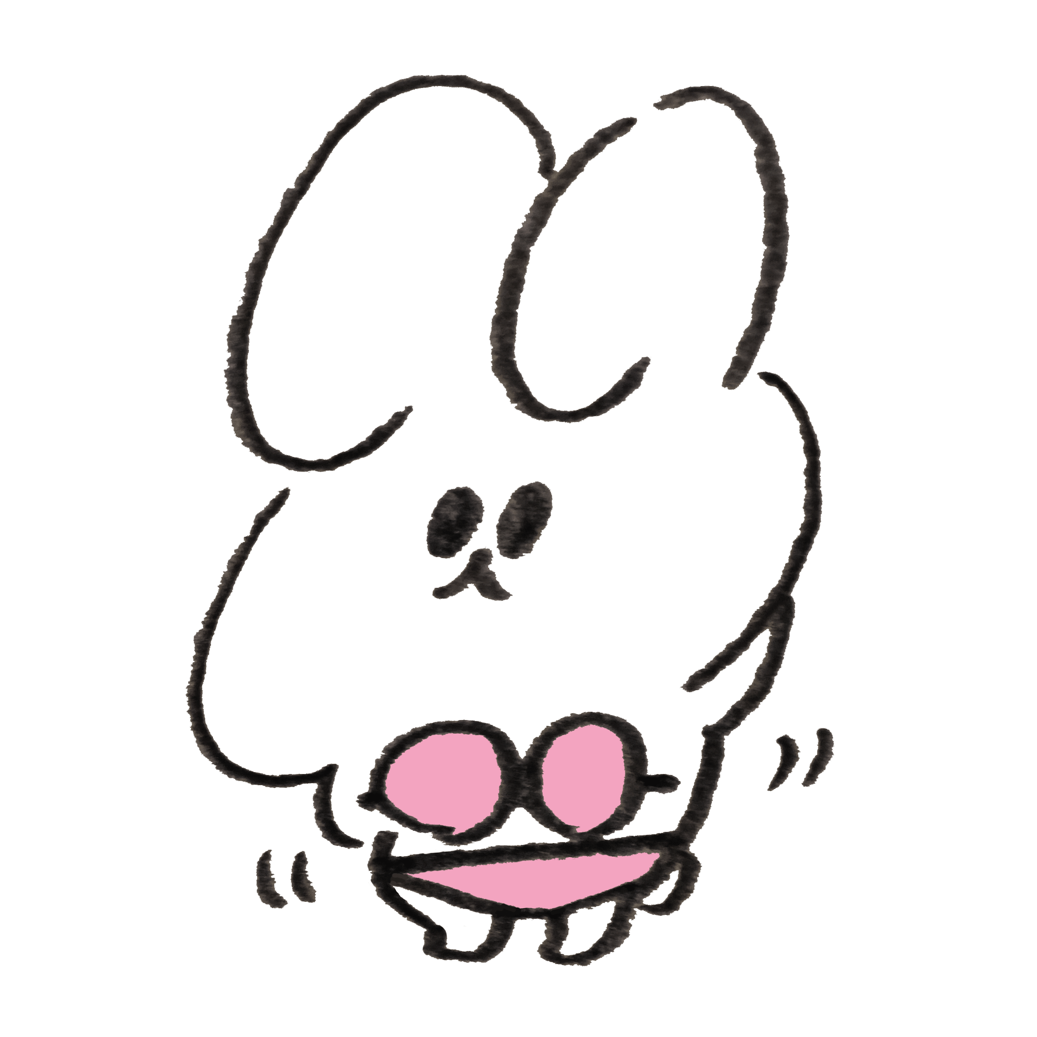 Rabbit that polishes sexy for summer production