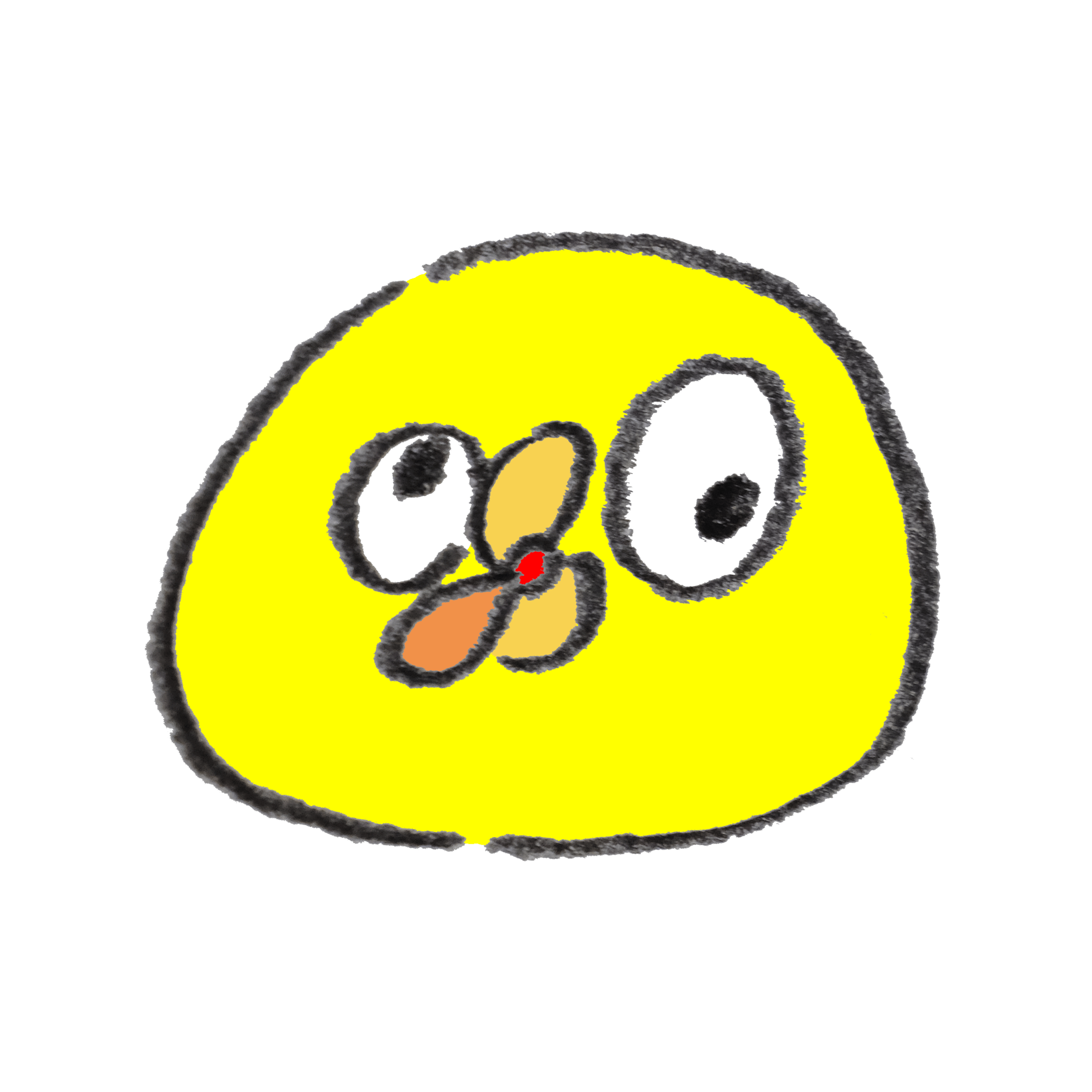 Crazy chick emoji