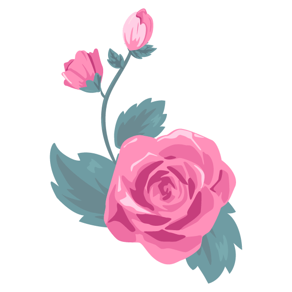 Rose flower material