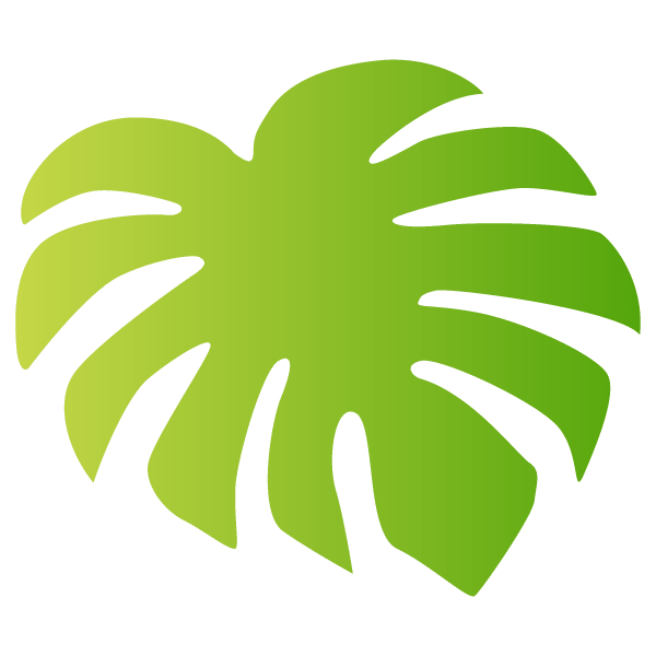 Monstera leaf material