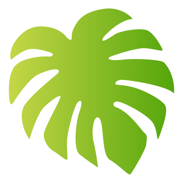 Monstera leaf material