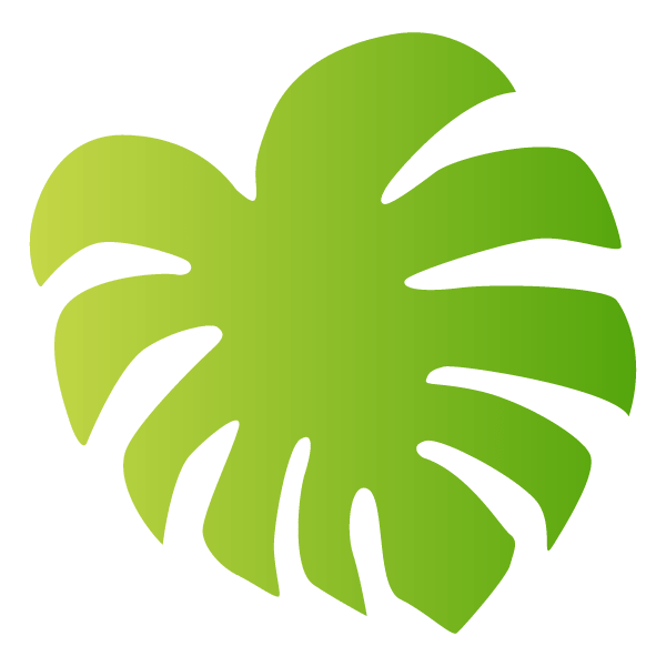 Monstera leaf material