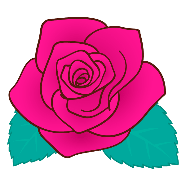 Rose flower material