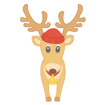 Happy reindeer