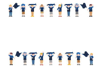 Blue and black supporters