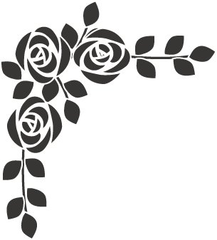 Decorative frame-Illustration frame-Decorative ruled line-Decorative line-Rose design