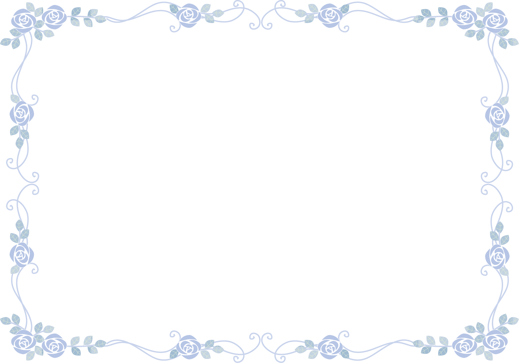 Decorative frame-Illustration frame-Decorative ruled line-Decorative line-Rose design