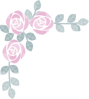 Decorative frame-Illustration frame-Decorative ruled line-Decorative line-Rose design