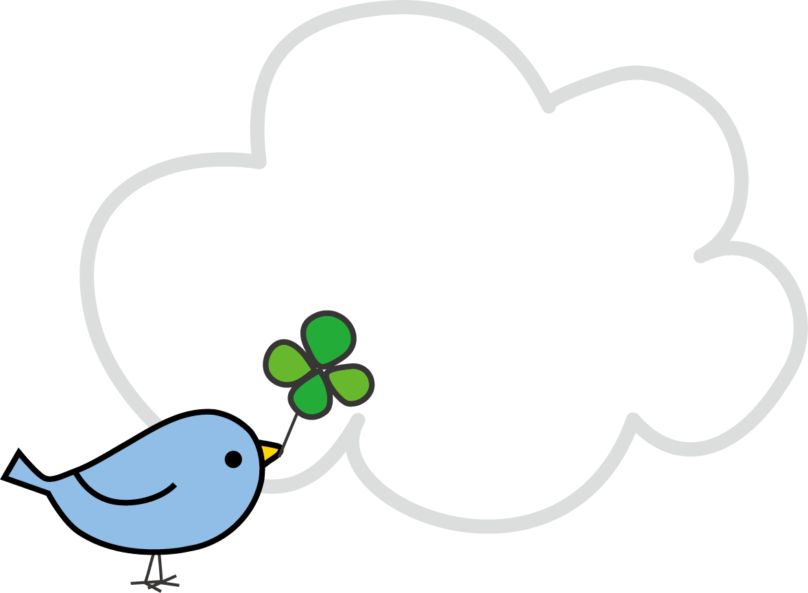 Little bird carrying happiness