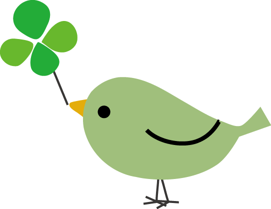 Little bird carrying happiness