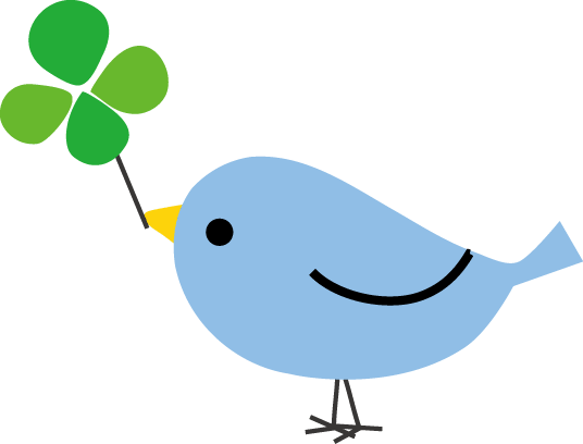 Little bird carrying happiness