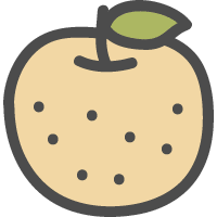 Cute icon of pear