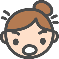 (female face) surprise-impulsive facial expression illustration icon