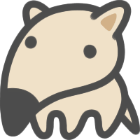Cute anteater icon