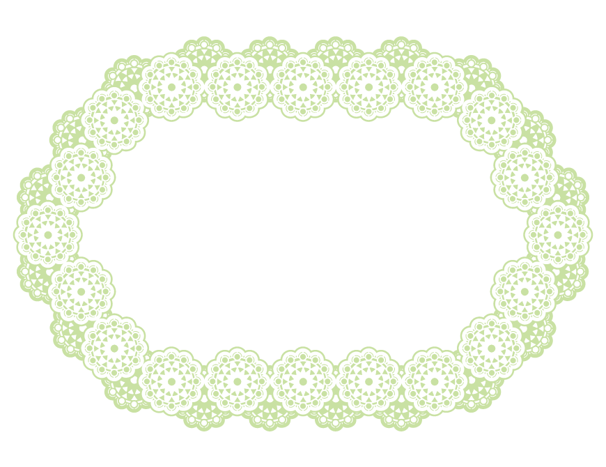 Oval lace frame-decorative frame
