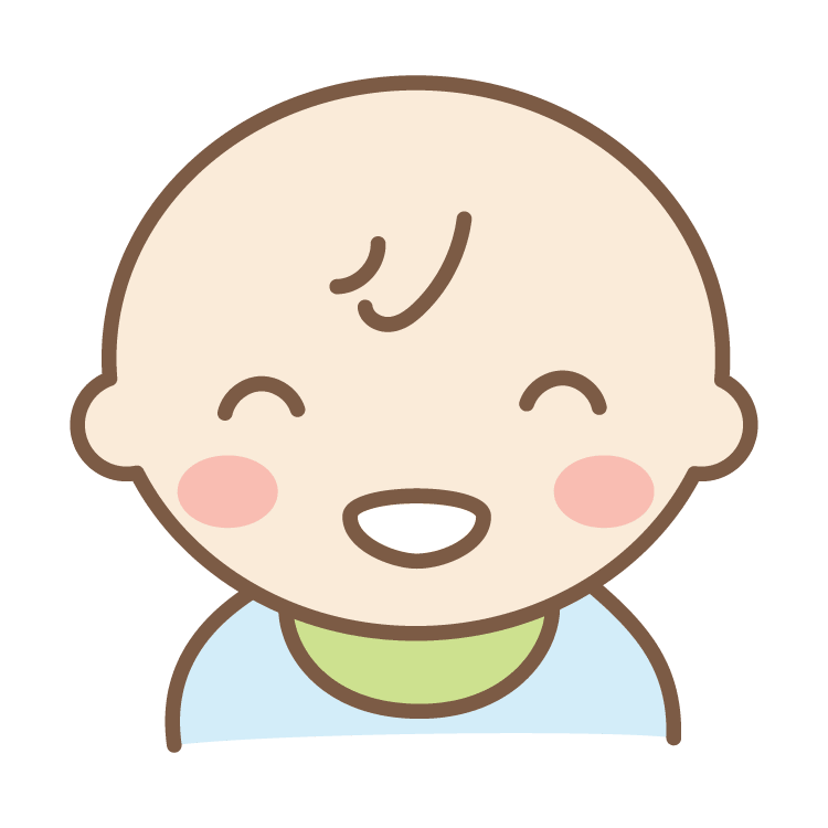 Baby with a big smile