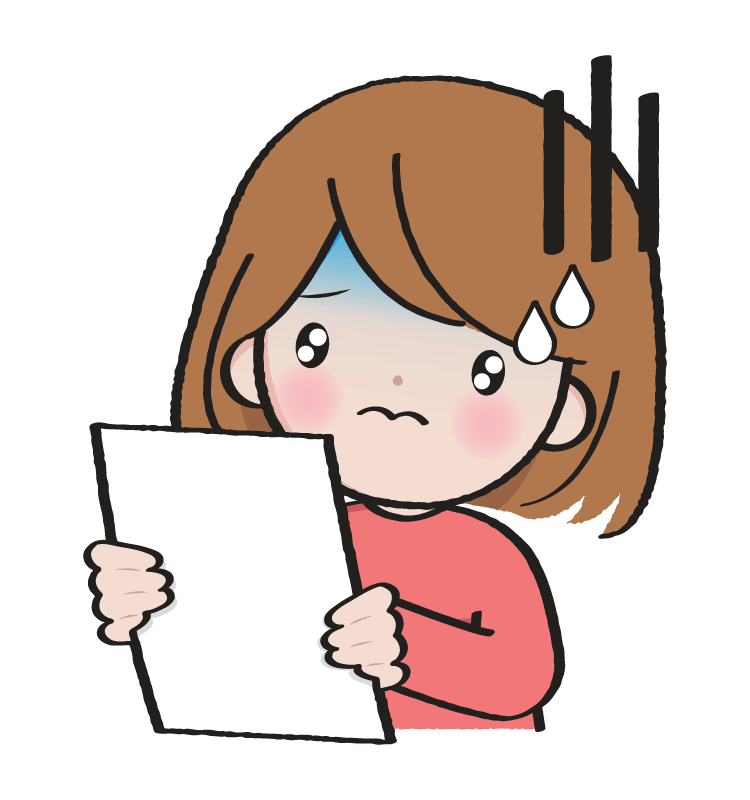 Woman who is depressed after seeing the notification