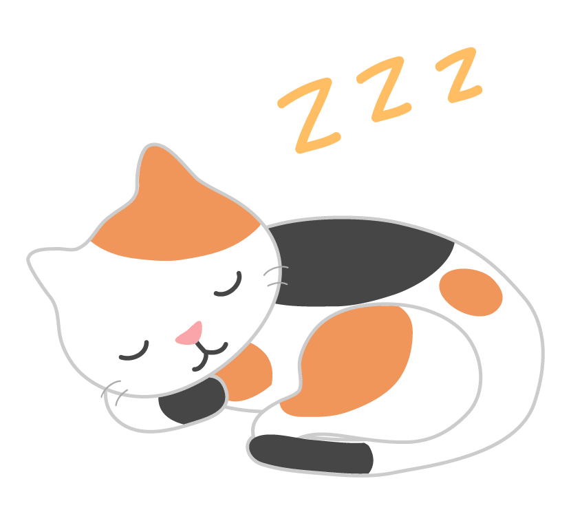 Suyasuya Sleeping calico cat