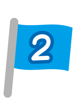 Oh, there is a blue flag of number 2.