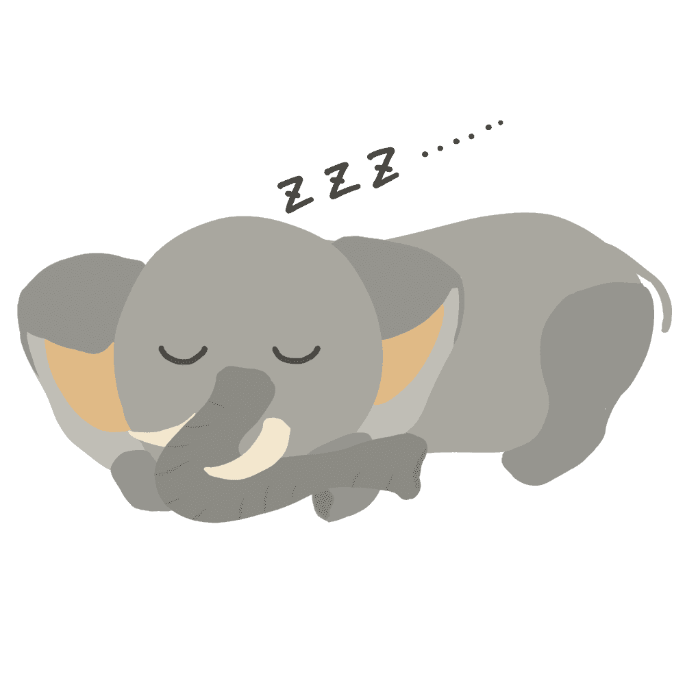 Elephant illustration-A collection of cute animal materials that can be used for free