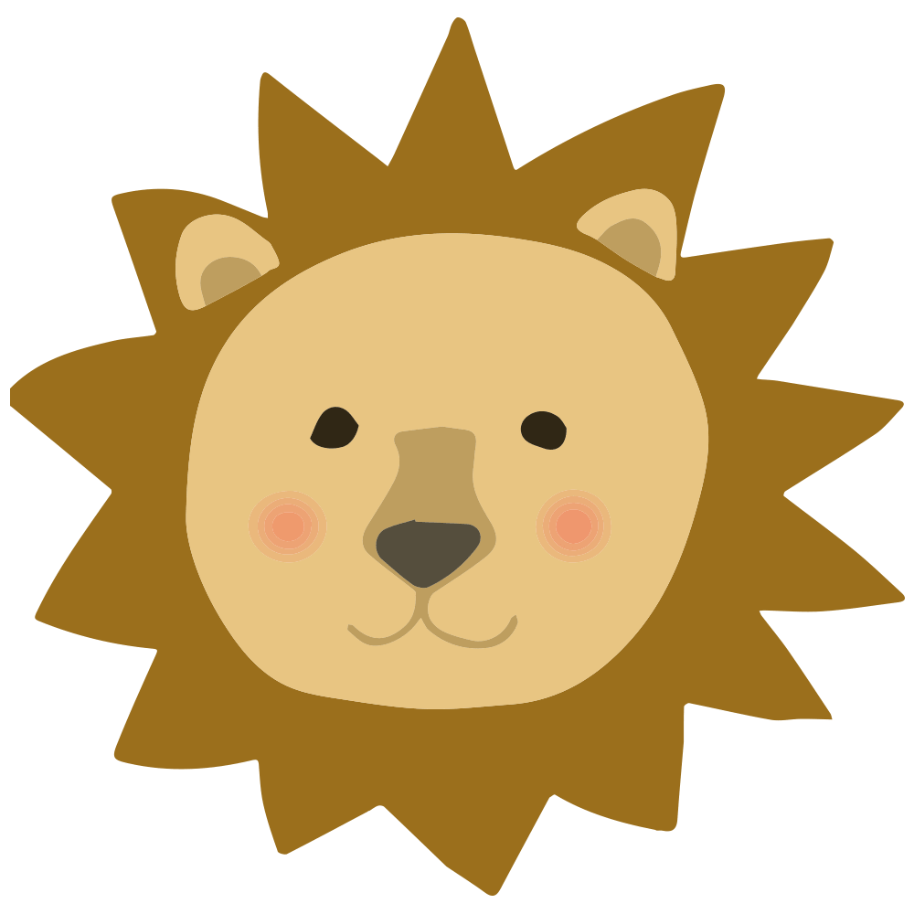 Lion-Cute-Cool animal material collection