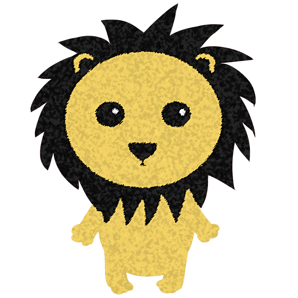 Lion-Cute-Cool animal material collection
