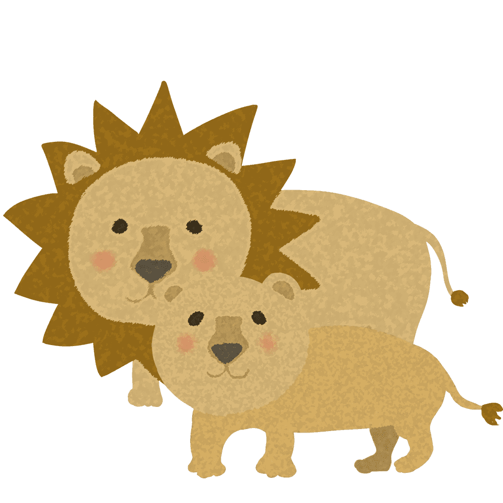 Lion-Cute-Cool animal material collection