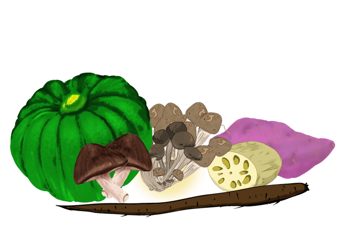 Vegetable illustration-Free hand-painted cute