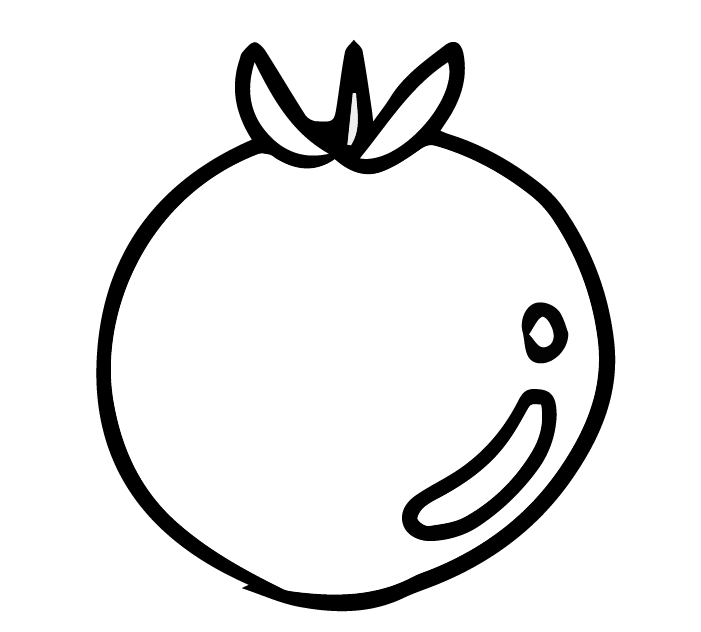 Vegetable illustration-Free hand-painted cute