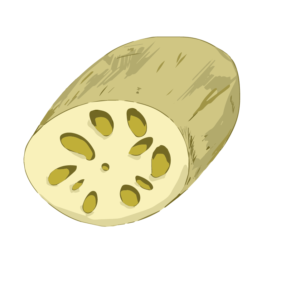 Vegetable illustration-Free hand-painted cute