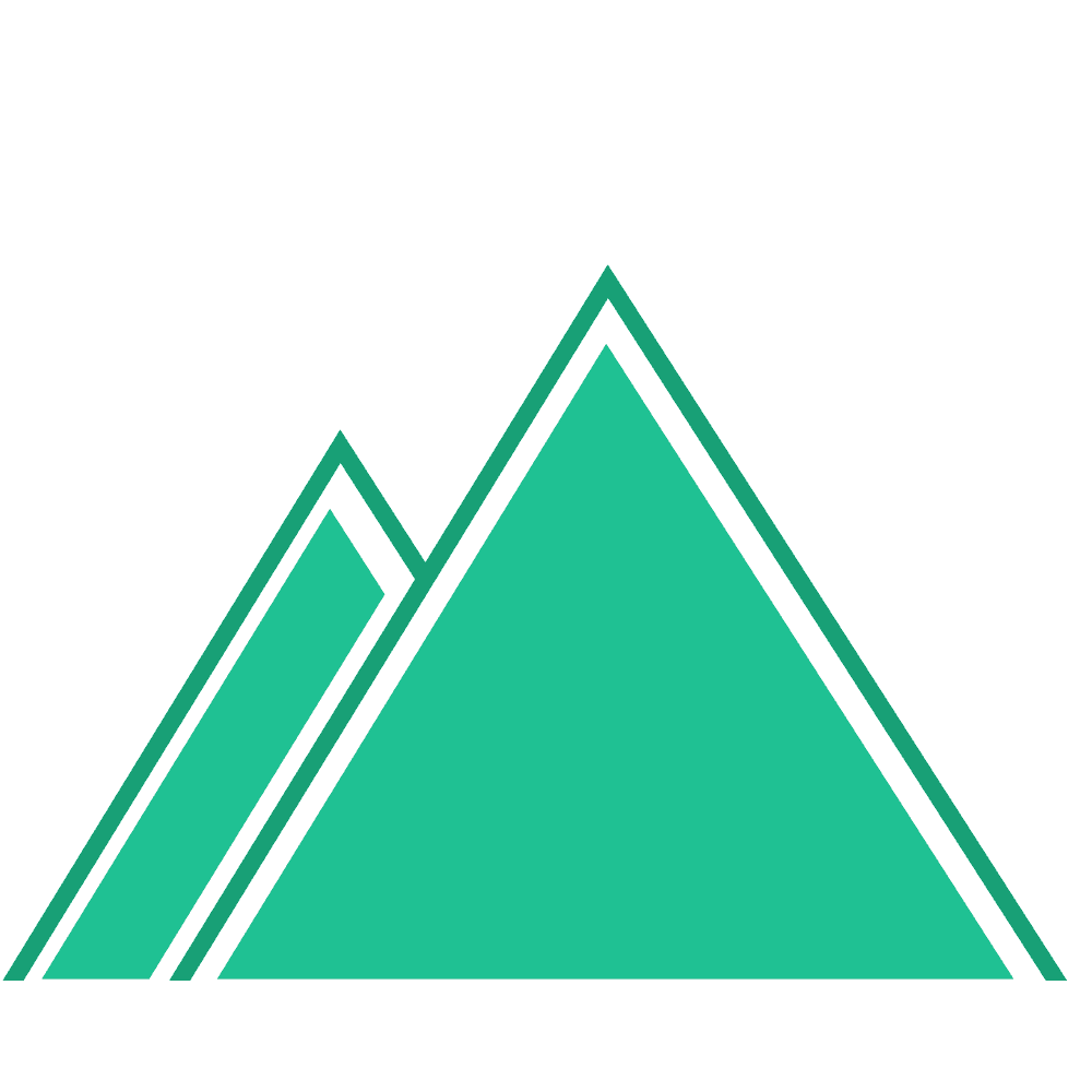 Mountain illustration-Cute Mt. Fuji and hand-painted mountain