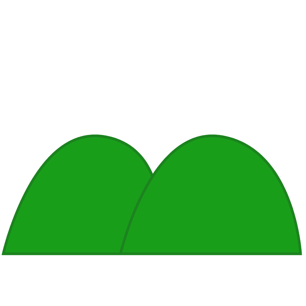 Mountain illustration-Cute Mt. Fuji and hand-painted mountain