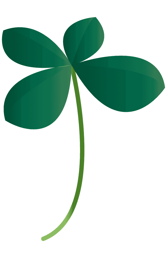 Four-leaf clover-free cute plant material