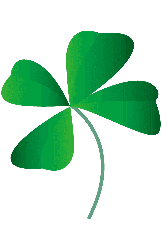 Four-leaf clover-free cute plant material