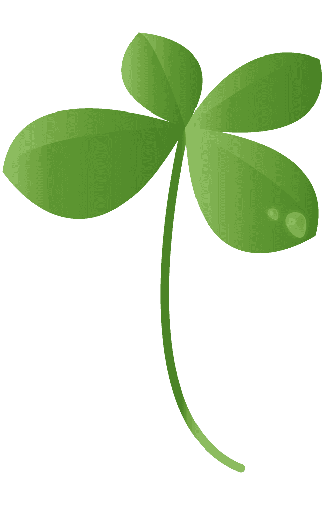 Four-leaf clover-free cute plant material