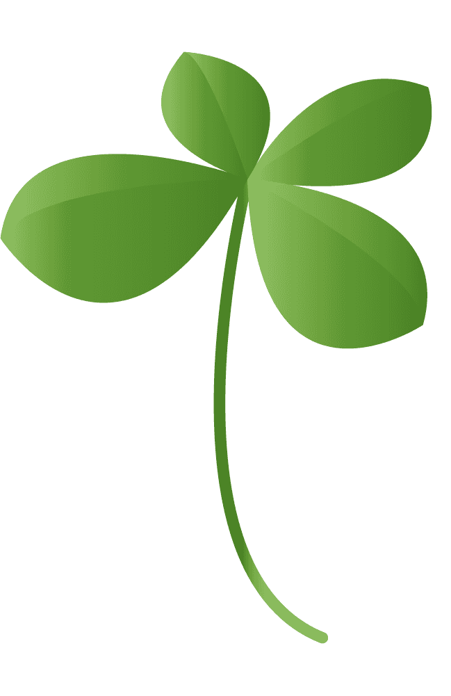 Four-leaf clover-free cute plant material
