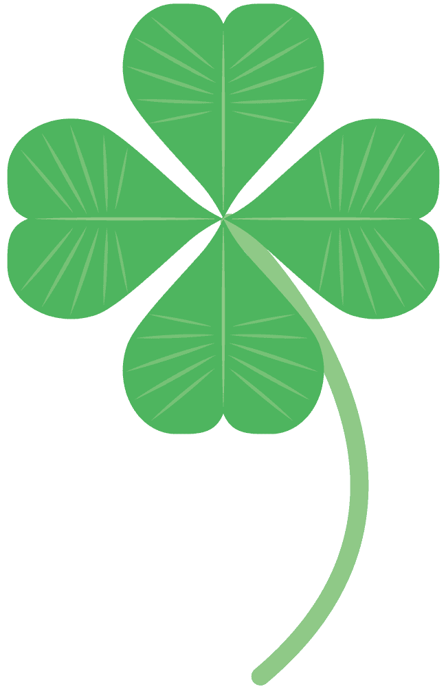 Four-leaf clover-free cute plant material