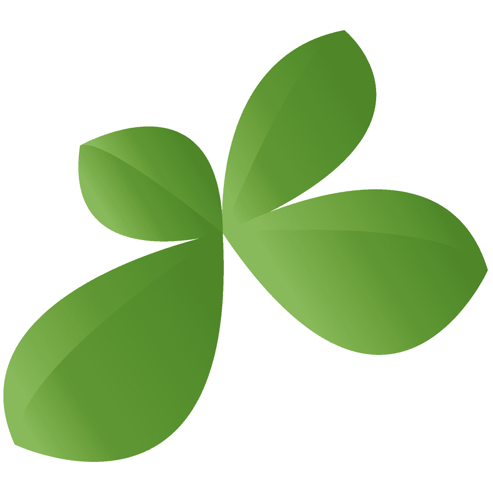 Four-leaf clover-free cute plant material