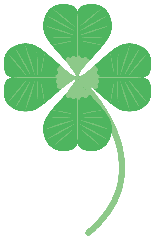 Four-leaf clover-free cute plant material