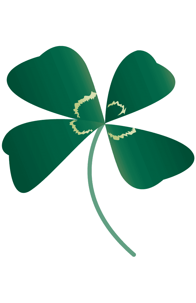 Four-leaf clover-free cute plant material