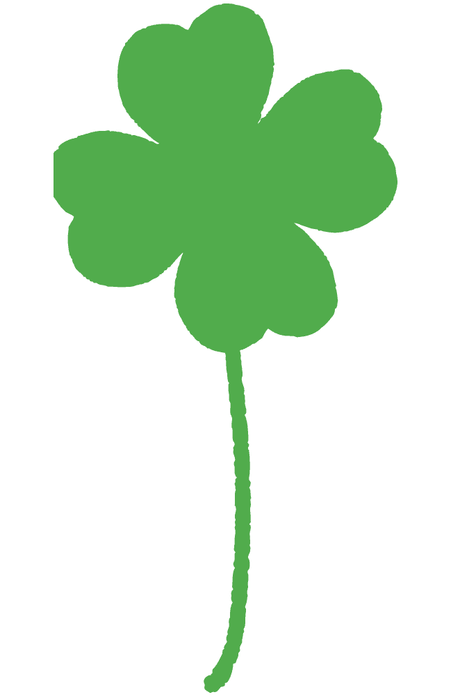 Four-leaf clover-free cute plant material