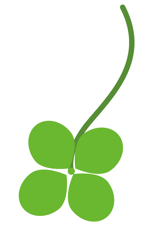 Four-leaf clover-free cute plant material