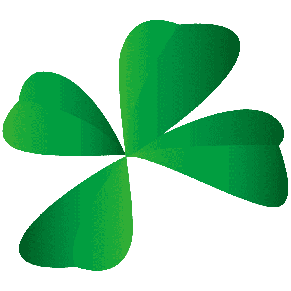 Four-leaf clover-free cute plant material