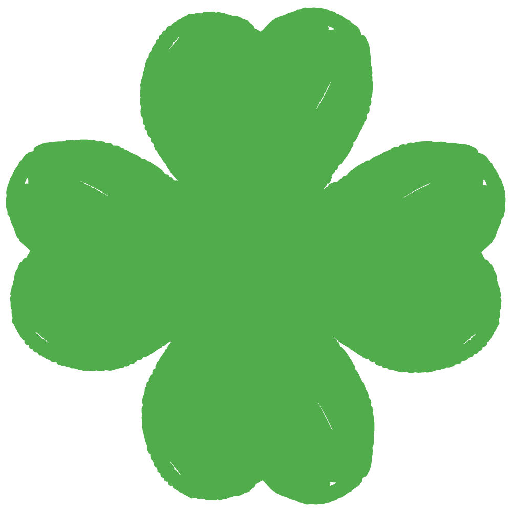 Four-leaf clover-free cute plant material