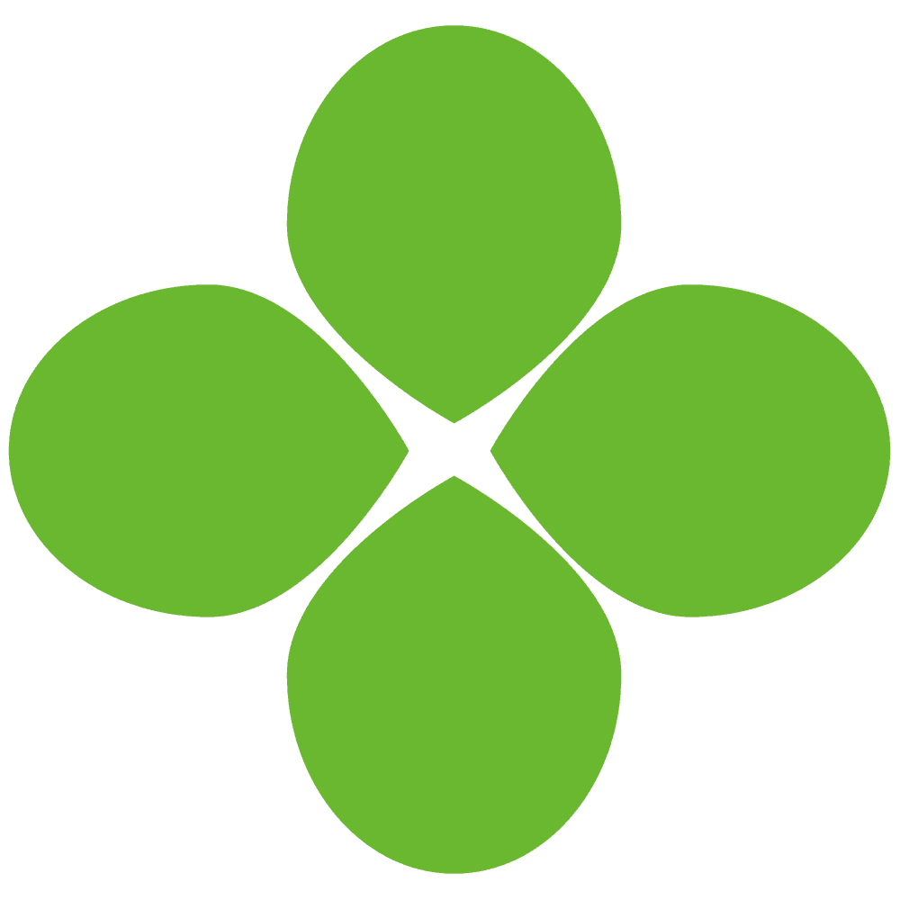 Four-leaf clover-free cute plant material