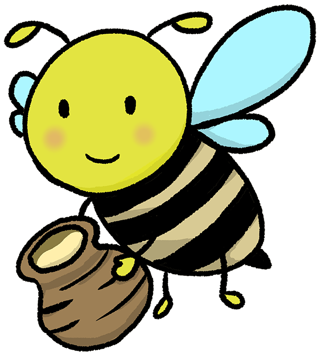 Bee-Cute handwritten bee