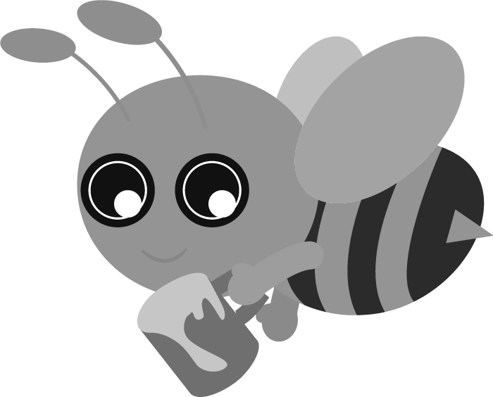 Bee-Cute handwritten bee