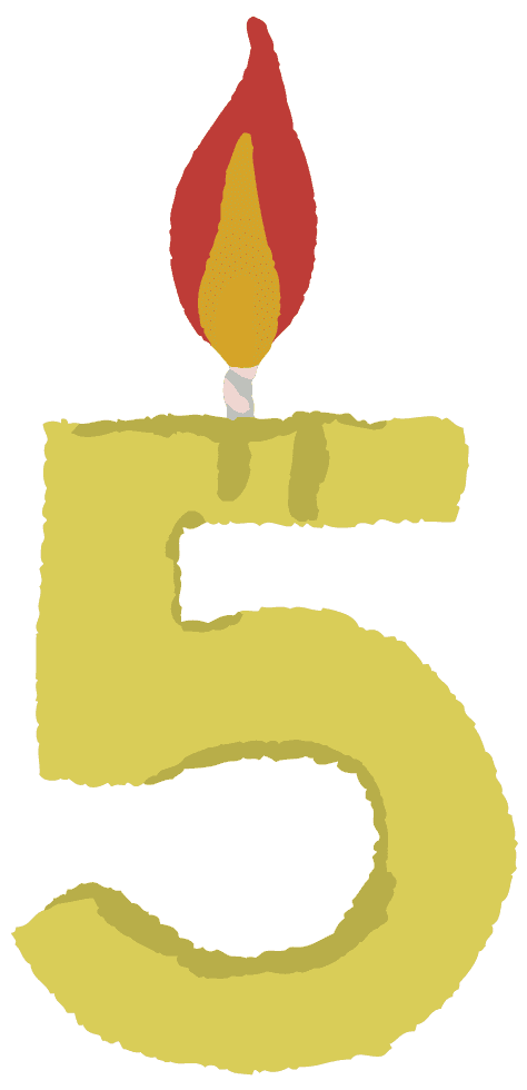 Candle illustration-Cute hand-painted warmth